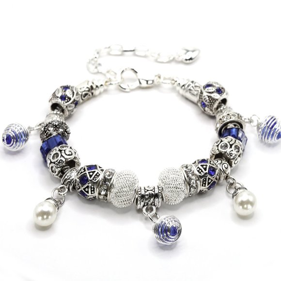 European Charm Bracelet - True Blue (0790) - Picture 1 of 3